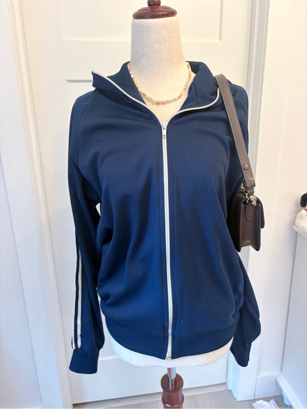 True vintage Zip-Up Track Jacket with White Trim